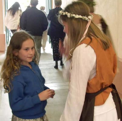 Mingling with our audience after the performance.