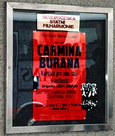 Carmina Burana poster in Eastern Europe