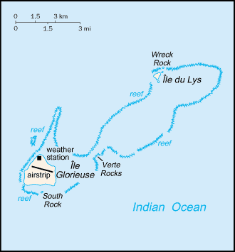 Map of Glorioso Islands