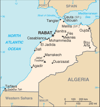 Map of Morocco