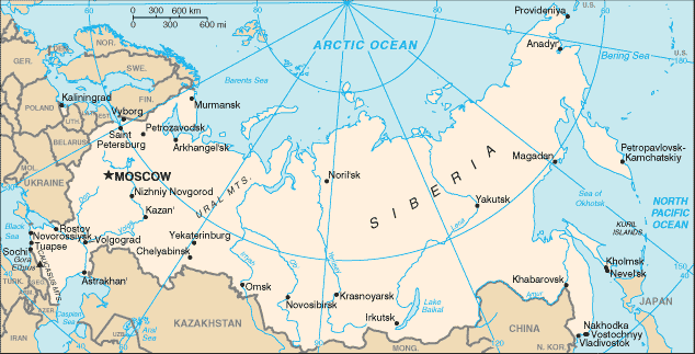 Map of Russia