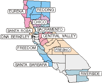 Regional Laboratory Service Areas