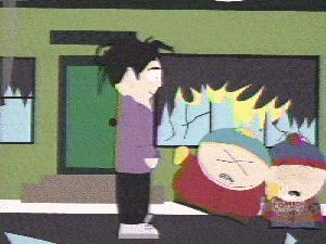 Robert wants his Walkie back from Cartman.