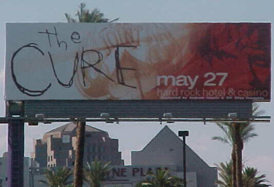 Billboard outside of Hard Rock on Paradise Road