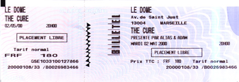 Ticket for Marseille, France