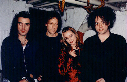 Simon,Perry and Robert with Tara MacLean in Boston (Dec. 2nd, 1997)