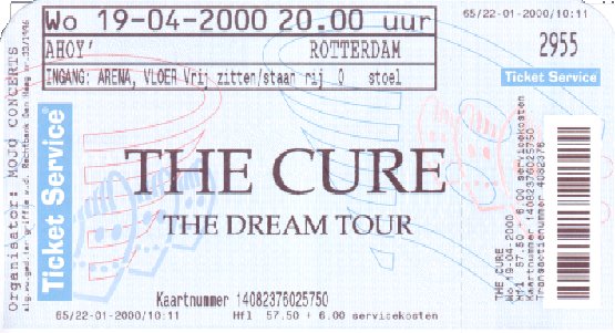 Ticket for Rotterdam, Netherlands
